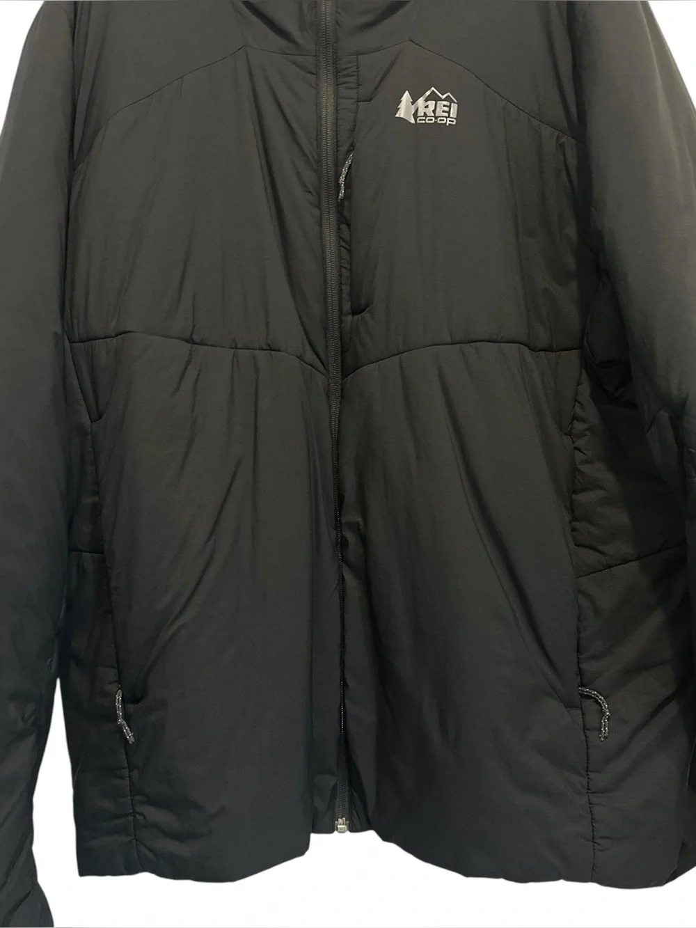 REI Co-Op Flash Primaloft Silver Insulated Full Zip Jacket Black 2X / XX-Large